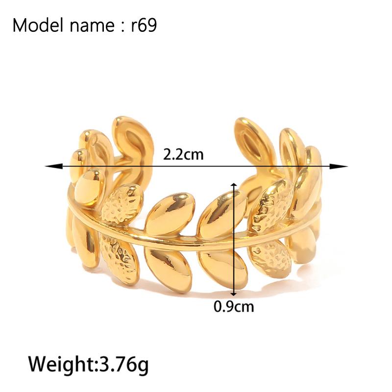 Fashion Simple Stainless Steel Rings For Women Gold Color Smooth Geometric Open Rings Arc Rings Diamonds Jewellery Ring Gift