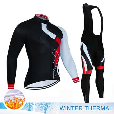 Conjunto de maillot de ciclismo térmico de invierno 2024 Pro, ropa de ciclismo de manga larga, ropa de ciclismo de montaña, maillot, ropa de ciclismo