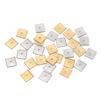 50 Pezzi/Confezione Acciaio Inossidabile 4/5/6/8mm Forma Quadrata Piatta Perline Distanziatrici Per Fai da Te Gioielli Collane Braccialetti Accessori per la Creazione
