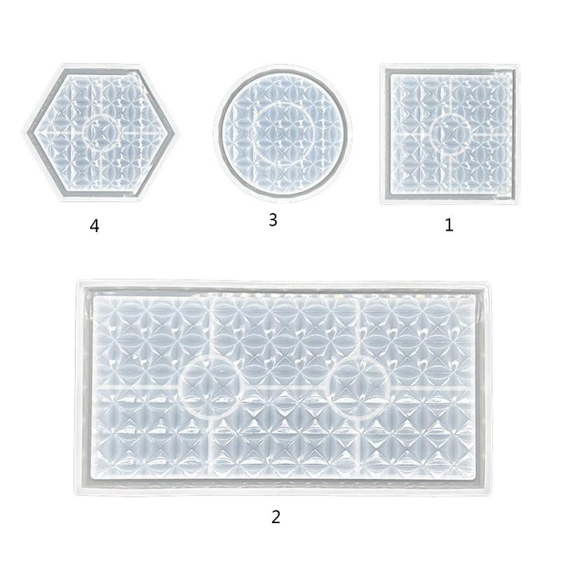 DIY-Schale Silikonharzform Runde Form Epoxidharz Gießform Schmuckbehälter Ring Schmuckstück Aufbewahrungsplatte Form
