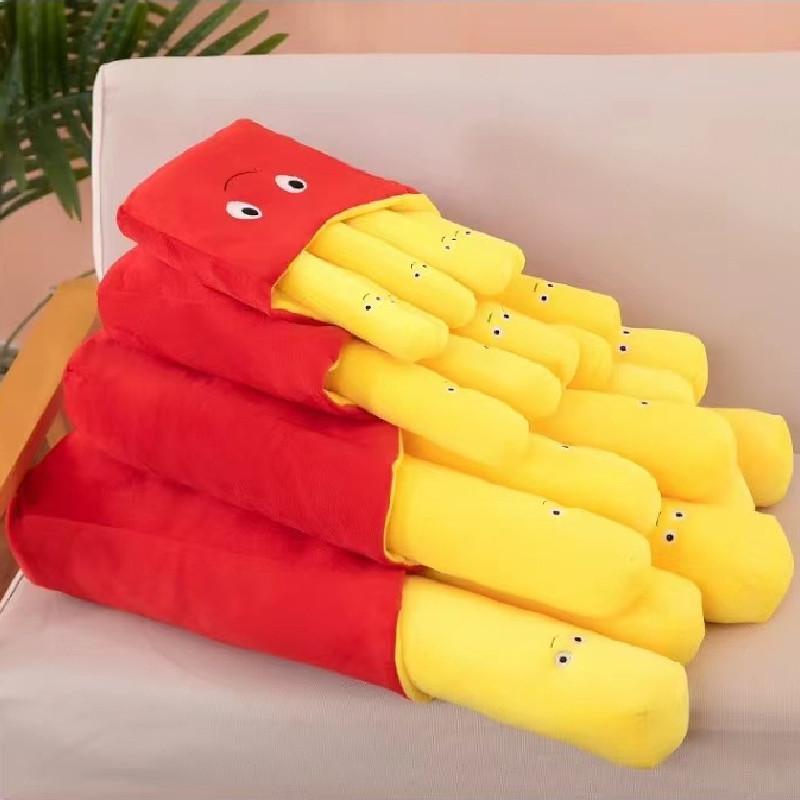 Soft Plush Burger Pillow Pizza Plush Toy Fries Stuffed Doll Perfect Birthday Gift For Kids