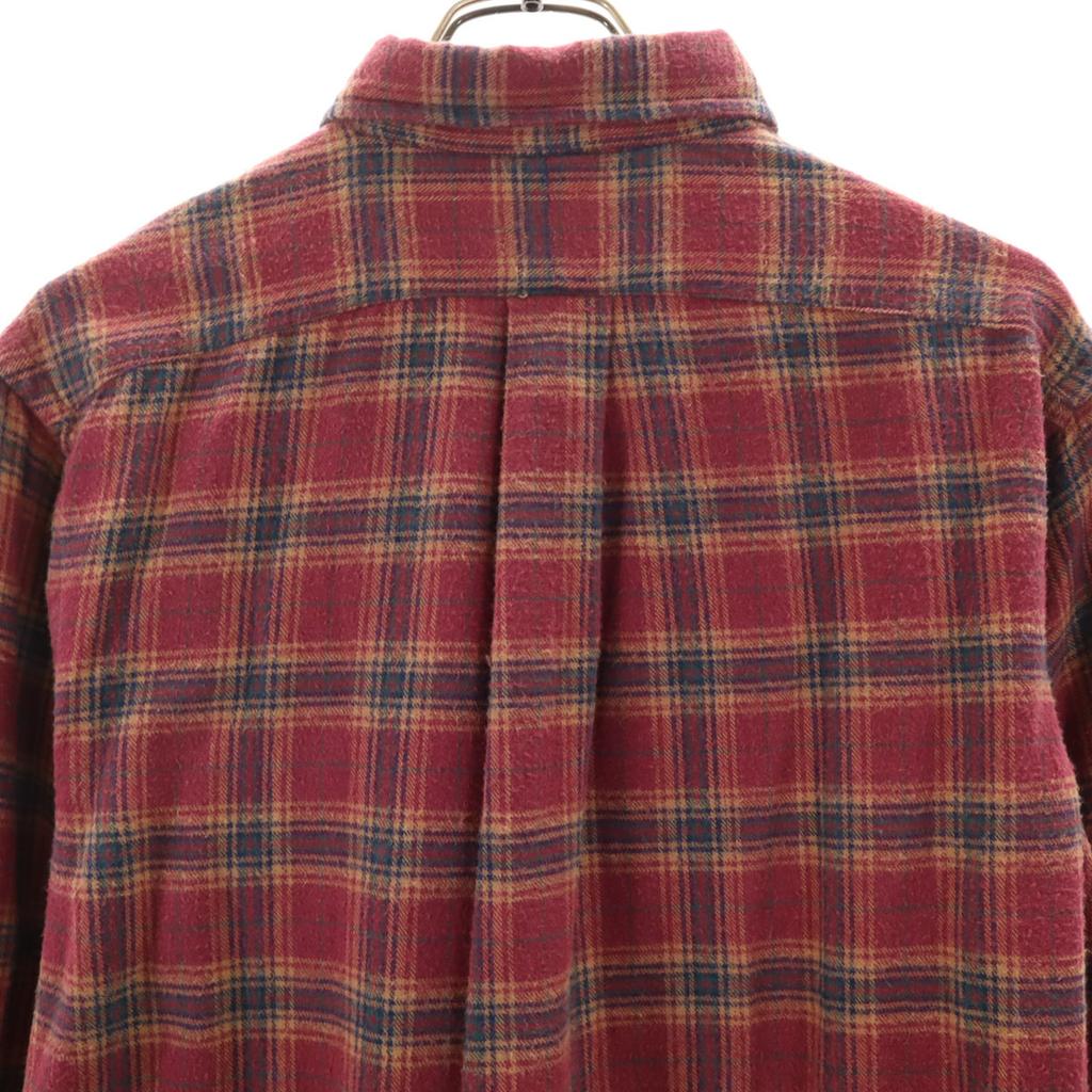 POLO COUNTRY RALPH LAUREN 80s 90s Old Check Pattern Long sleeve Button down shirt Men's Used