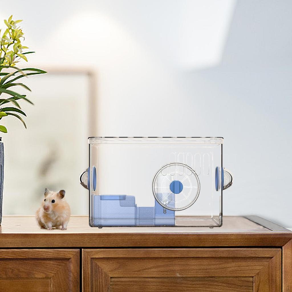 Klatka dla chomika, małe zwierzę, przezroczysta, oddychająca wentylacja, siedlisko chomika akrylowe