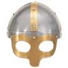 VidaXL Casque de viking de réplique antique pour GN Argenté Acier