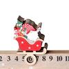 Christmas Decoration Wooden Desk Calendar Ornaments Decorative Xmas