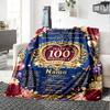 100Th Birthday Celebration Customize Your Name Blanket Soft And Comfortable It'S The Perfect Gift For Family Friends Or Loved Ones Suitable For All