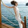 New Sexy Hollow Knitted Beach Skirt On The Beach Vacation Side Sling Hoodie Dress