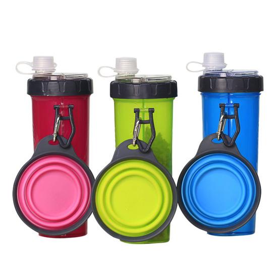 2 In 1 Pet Food Container with Water Tank Storage Bin Foldable Containers Compact Pet Food And Water Carrier