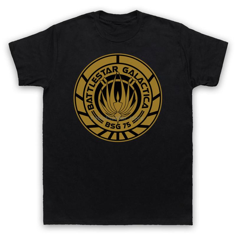 Battlestar Galactica Bsg 75 Logo Unofficial Sci Fi Tv Adults Kids TShirt Plus Size Tee Shirt
