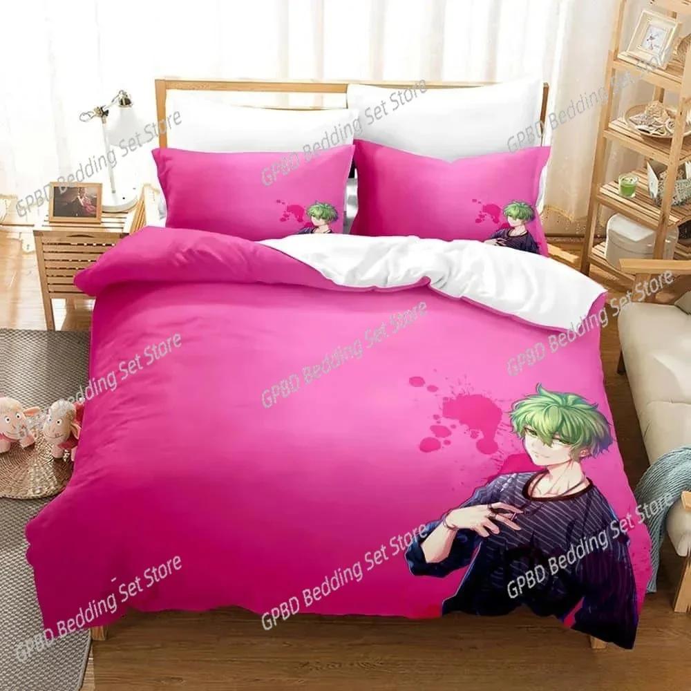 New Luxury 3D Print Danganronpa V3 Bedding Set Cartoon Anime Adult Kid Bedroom Duvet cover Sets Y2k Girls comforter bedding sets