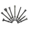 10pcs Carbon Steel 10mm Shank Pneumatic Air Hammer Chisels for Rivet Removal Automotive Repair Welding Spot Removal Tool Spring