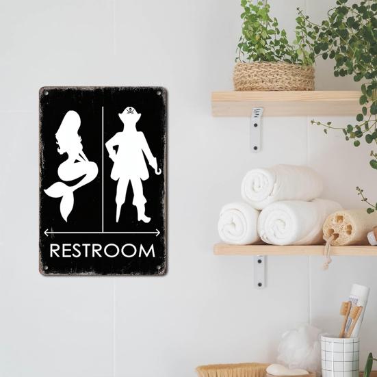 Vintage Metal Tin Sign Stylish Wall Art Plaques 11.8x7.9 Inch Retro Decorative Signs Wall Decor for Bedroom Kitchen Living Room Cafes Bar Public