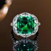 Emerald Queen Women's High Carbon Princess Square Diamond Ring