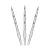 Target Darts Swiss Storm ONYX Dart Points of Replacement Steel Dart Points (Set 3) 26mm/30mm/35mm - Silver/Gold/Black (35mm, Silver)