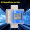 Turbine Digital Diesel Oil Fuel Flow Meter Gauge 1"BSPP For Chemicals Liquid Water