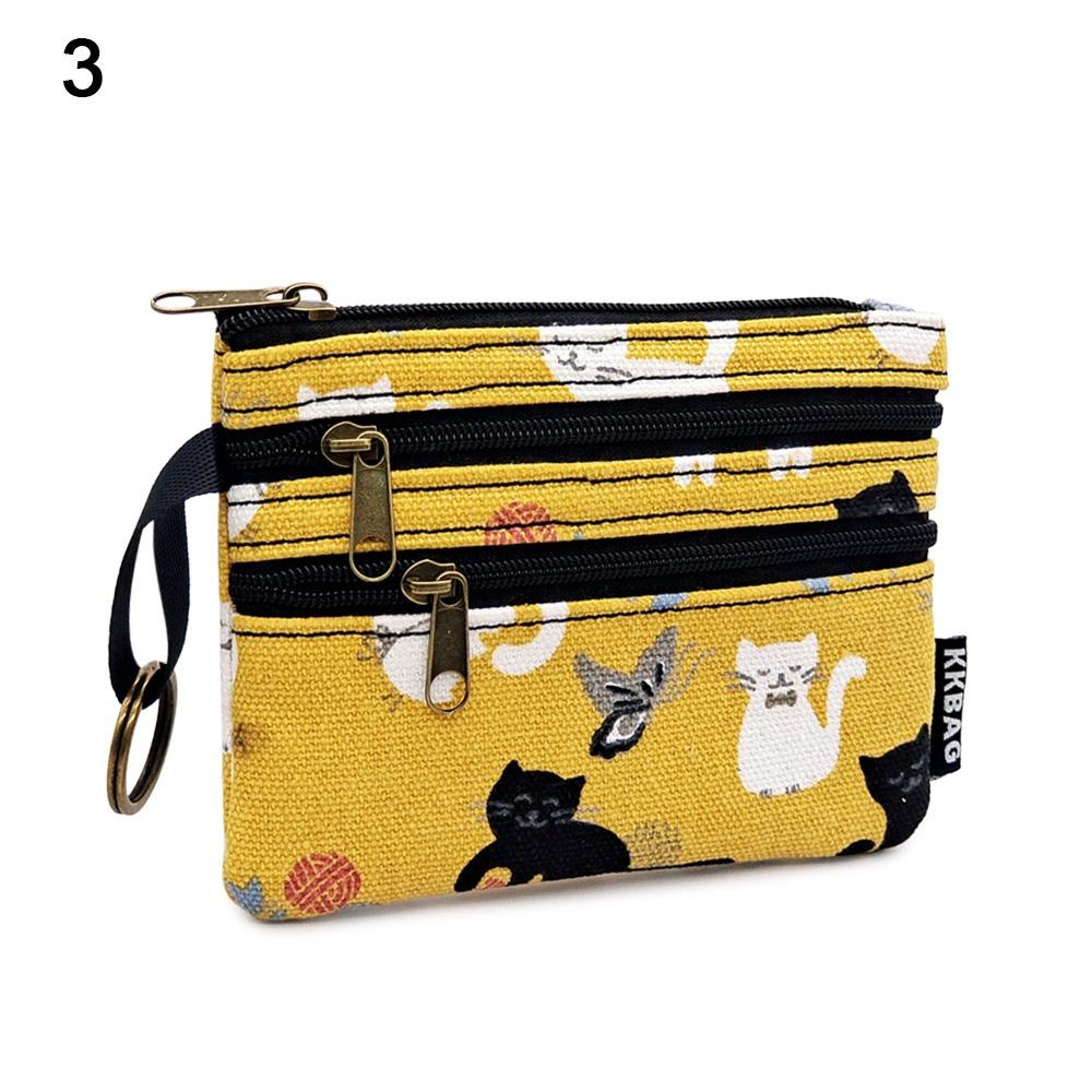 Söt Vattentät Myntpåse Enkel Kort Dragkedja Organizer Multifunktionell Plånbok