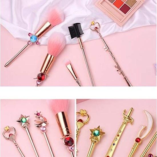 Makeup brush set magical girl style Sailor Moon soft cute cosmetic comb