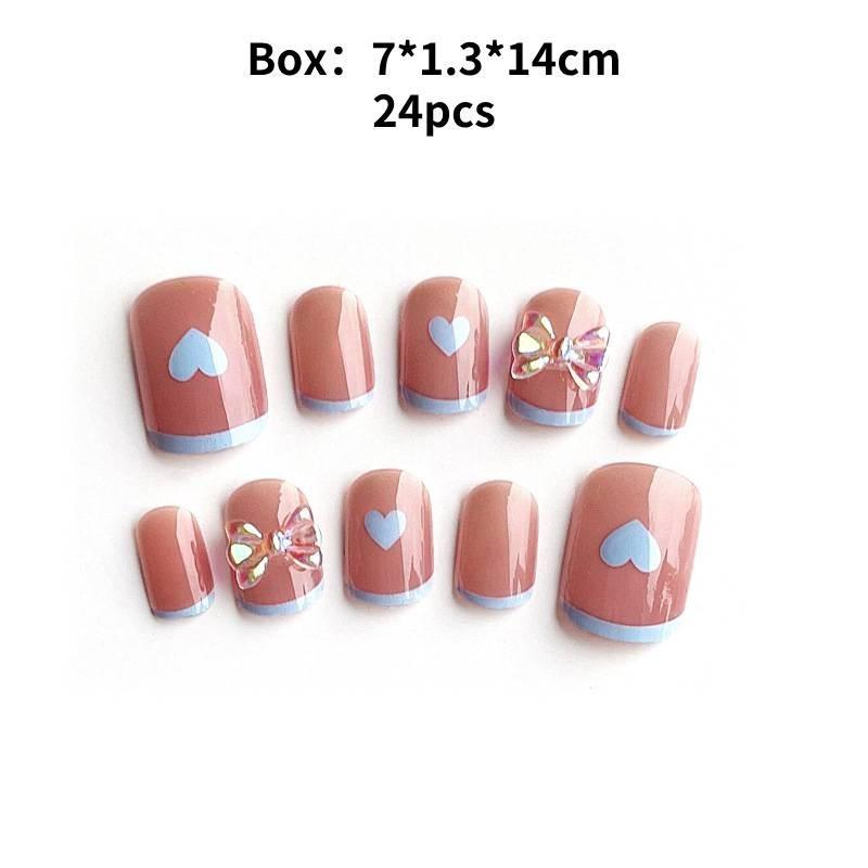 Nail Wear Art Sticker Fashion Simple Short Heart Removable Nail Girl Patch