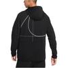Nike Logo Print Pattern Drawstring Hooded Long-Sleeve Sweatshirt Men Tops Black DQ6621-010