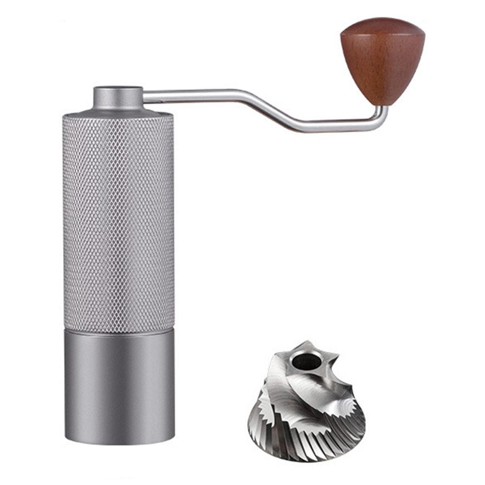 Manual Coffee Grinder 5 Blades Handheld Bean Mill Adjustable Coarseness Stainless Steel Burr Grinder