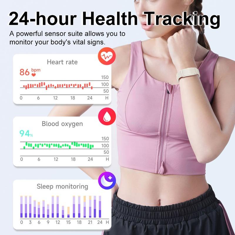 Health Smart Bracelet for Couples Heart Rate Monitor Activity Fitness Tracker Men Women Sports Waterproof Wristbands NO Screen