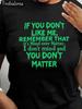 Women'S Plus Size Round Neck T-Shirt with a Bold Statement - Mind Over Matter Graphic In Green On a
