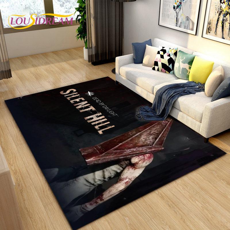 Silent Hill Horrorfilm Game Gamer Vloerkleed, Tapijt voor Woonkamer Slaapkamer Bank Deurmat Decoratie, Kinderen Antislip Vloermat