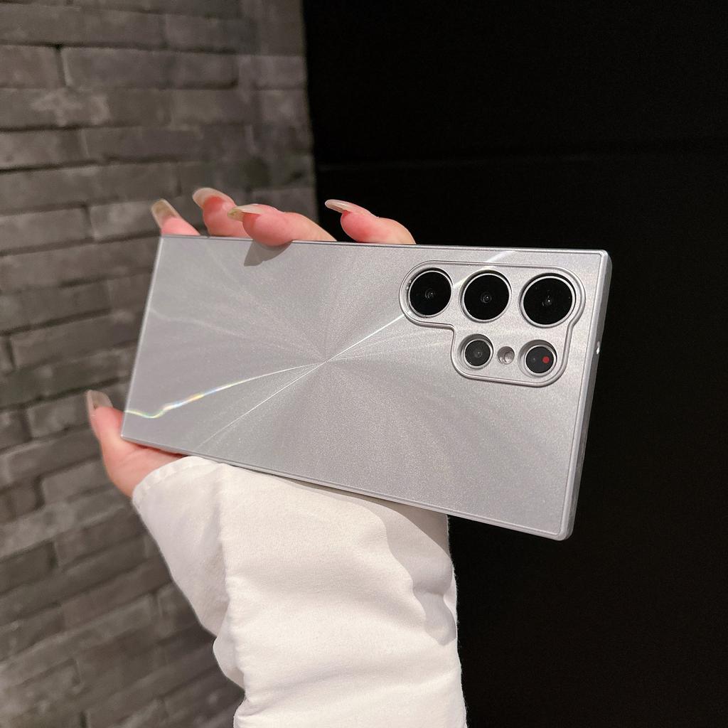 Samsung S25ultra Colorful Aurora CD Pattern Mobile Phone Case Laser S24u Advanced S23 Niche Anti Fall A54