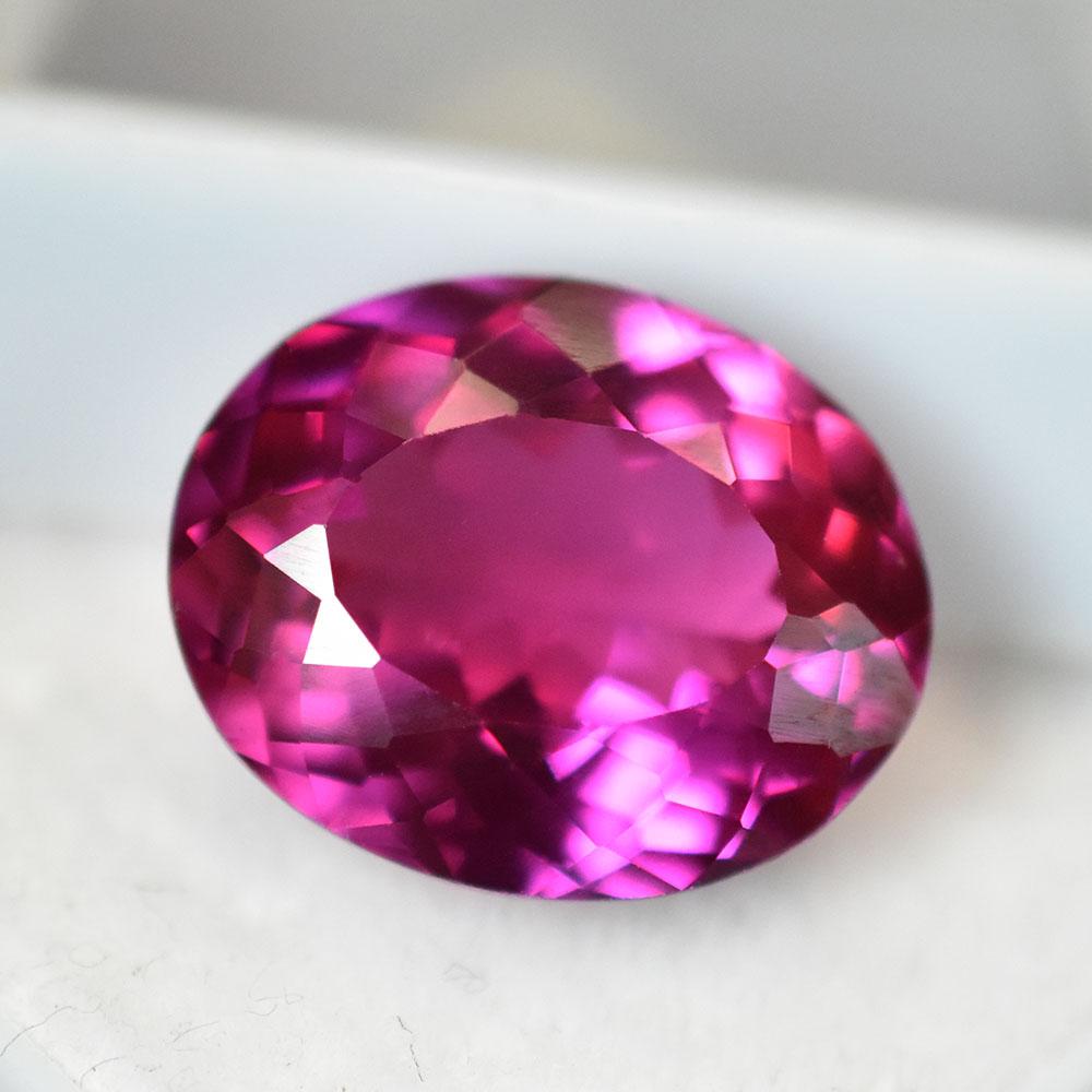 Natural Pink Ruby 10.65 Ct Certified Excellent Oval Cut Loose Gemstone