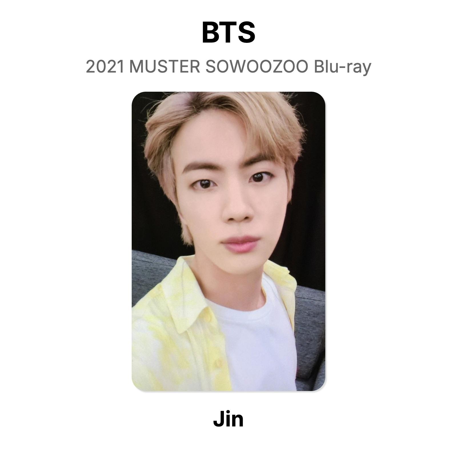 BTS 2021 MUSTER SOWOOZOO Blu-ray Official Photocard Jin