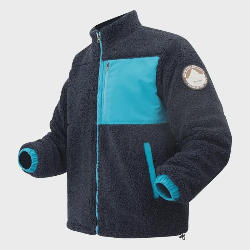 Men's 2024 Winter Windproof Lambskin Fleece Coat
