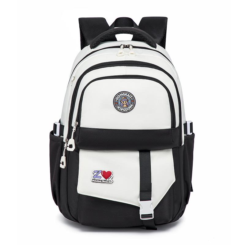 New Schoolbag Men's and Women's Lightweight and Simple Leisure Travel Backpack High Value Primary and Secondary School Students Schoolbag