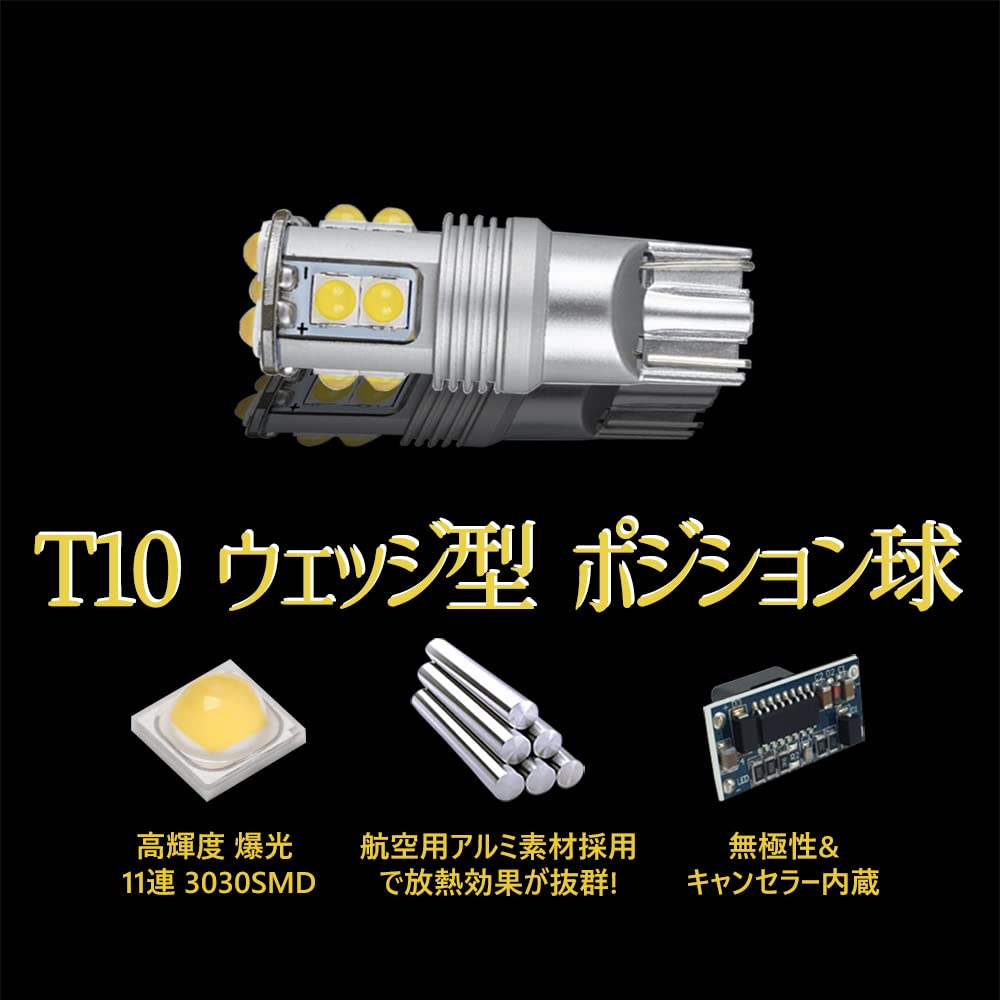 YOBIS Wish 10 Series/20 Series Compatible Aqua NHP10 Compatible, Beautiful White T10 Wedge, 11