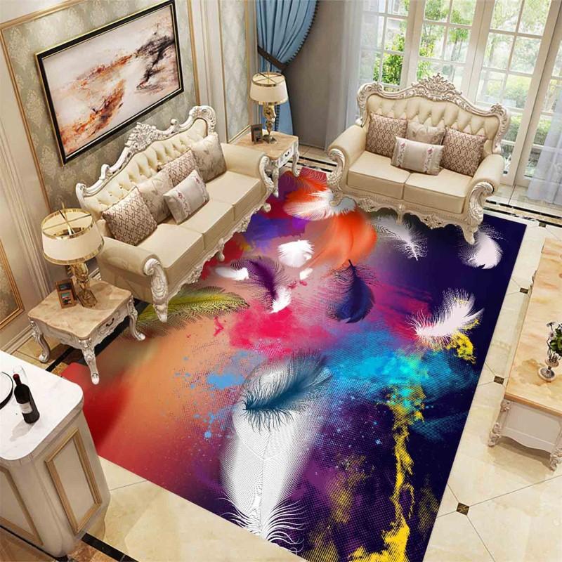 3D Pebble Living Room Carpet Sofa Coffee Table Floor Mat Bedroom Bedside Carpet Entrance Mat