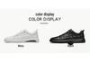Men's Trendy Cross White Low-Top Cowhide Casual Shoes - Soft Sole, Korean Style
