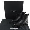 Great SAINT LAURENT PARIS short boots Lace-up Leather black Women 35.5 354530 Used