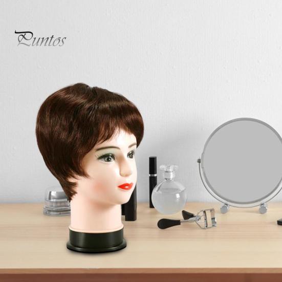 Skallet kvinnelig mannekenghode Profesjonell kosmetikk for parykkfremstilling Display Parykker Briller Luer Salon DIY Maling Display Holder