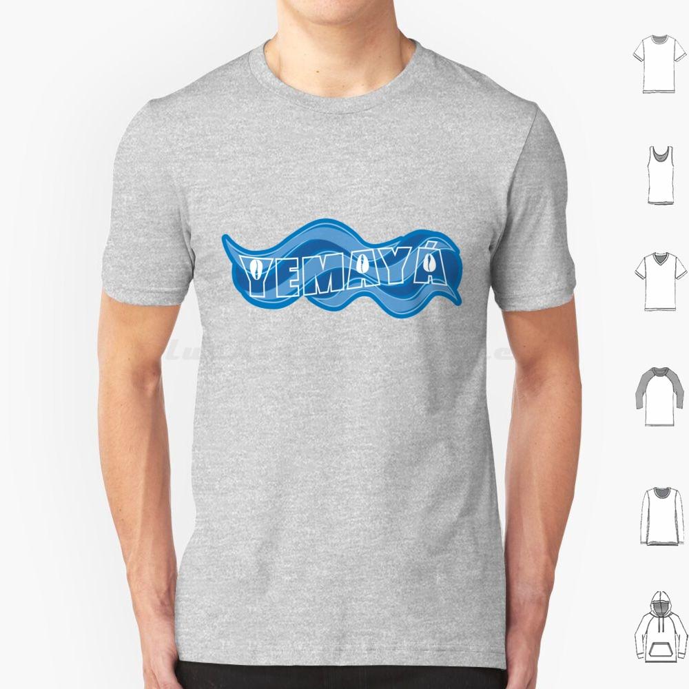 Yemaya Name And Waves 02 T Shirt Big Size 100% Cotton Yemaya Waves Yemanya Yemoya Iemanja Ocean Orisha Santeria Santeriacubana