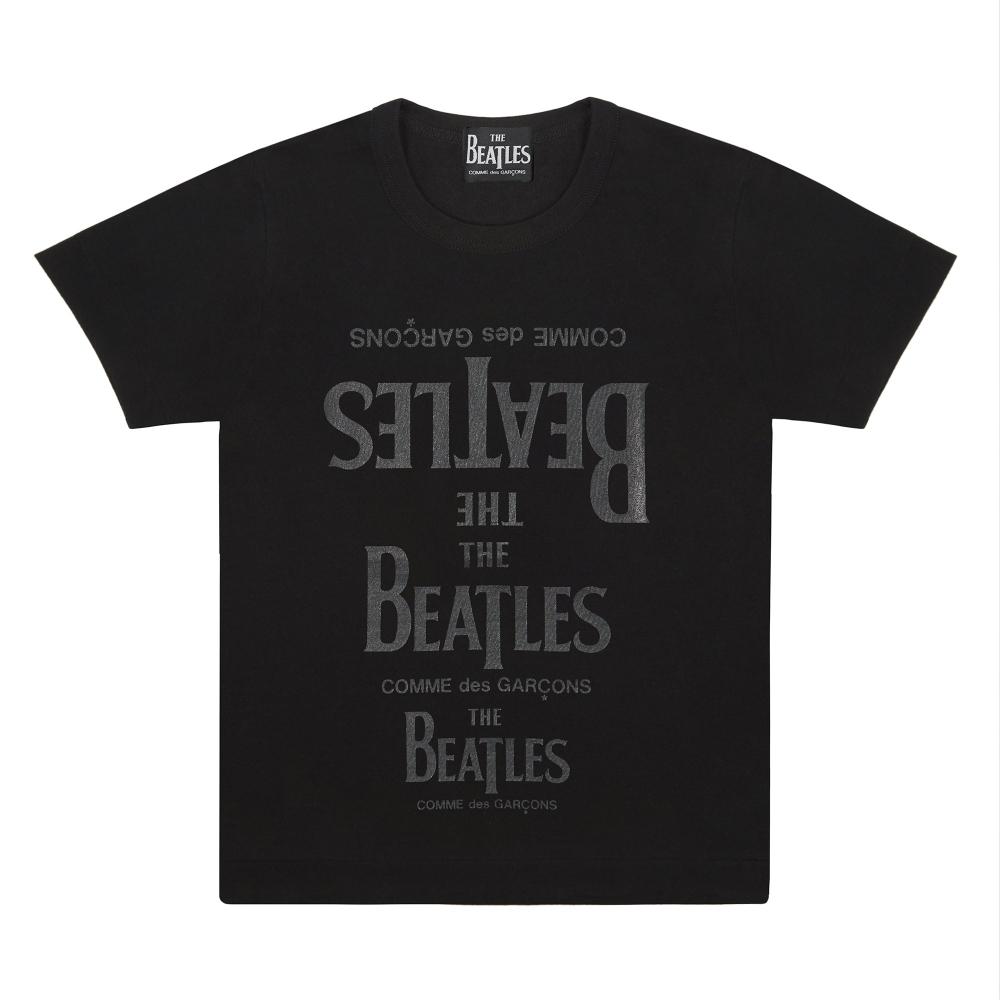 

Черная футболка с резиновым принтом The Beatles x Comme des Garc ons The Beatles CDG VT T001 051 XXS