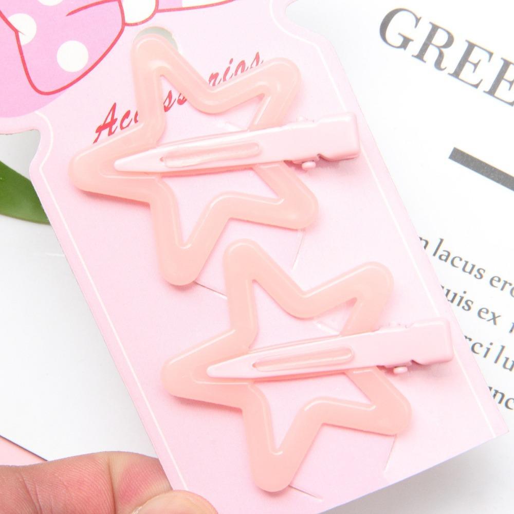 Colorful Star BB Hair Clips Cute Side Barrettes Hair Grip High Quality Star Hairpin