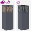Solar LED Path Light 2 Pcs Anthracite Cold Rolled Steel