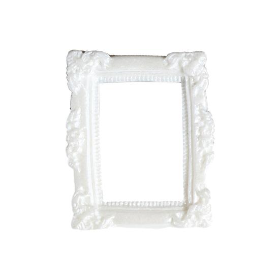 Barock Mini-Bilderrahmen Retro Kleiner Fotorahmen Vintage Winziger Fotorahmen DIY Zubehör für Schmuck Handyhüllen Kühlschrankmagnete Basteln