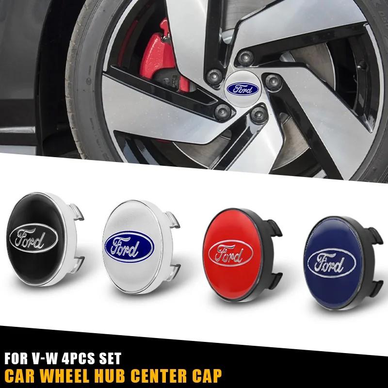 AACF1 4PCS 56/60mm Car Wheel Center Hub Caps Tire Hubcap Rim Covers Emblem Stickers For Ford Focus Mk2 Mk3 Ranger Mondeo Mustang Kuga
