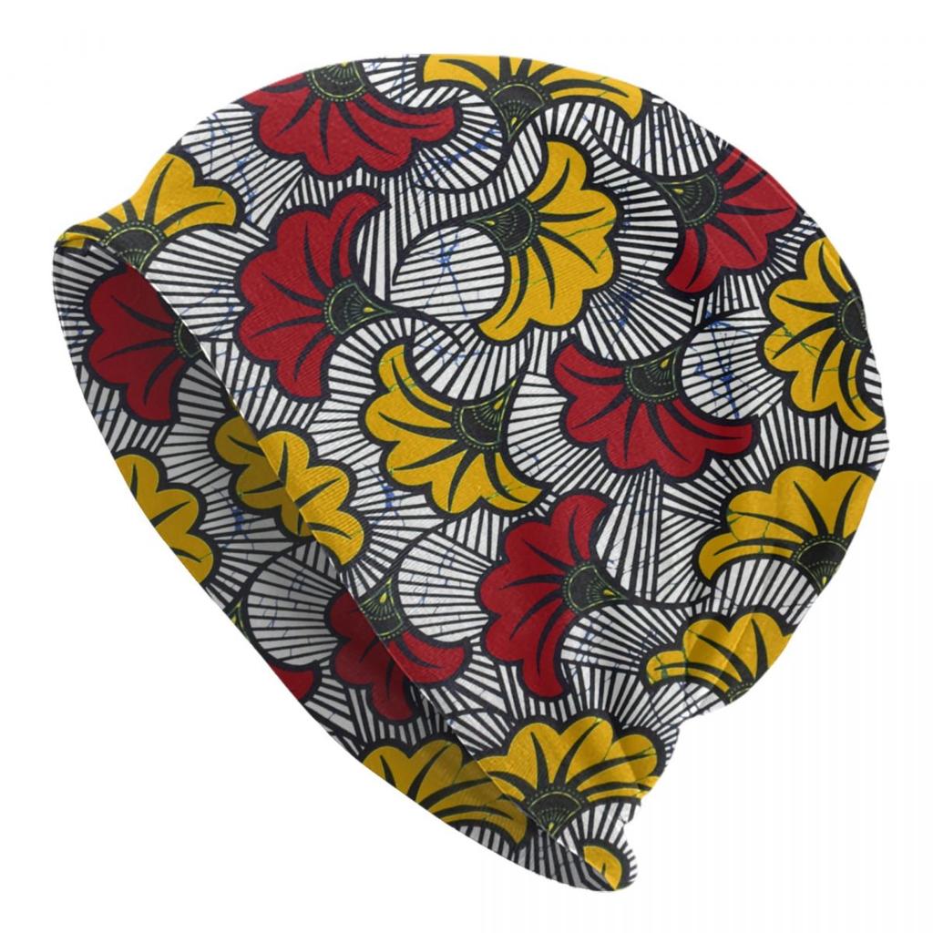 Custom African Ethnic Tribal Ankara Pattern Bonnet Hat Knit Hat Unisex WoUnisex Fashion Unisex Adult Winter Warm Skullies Beanies Caps