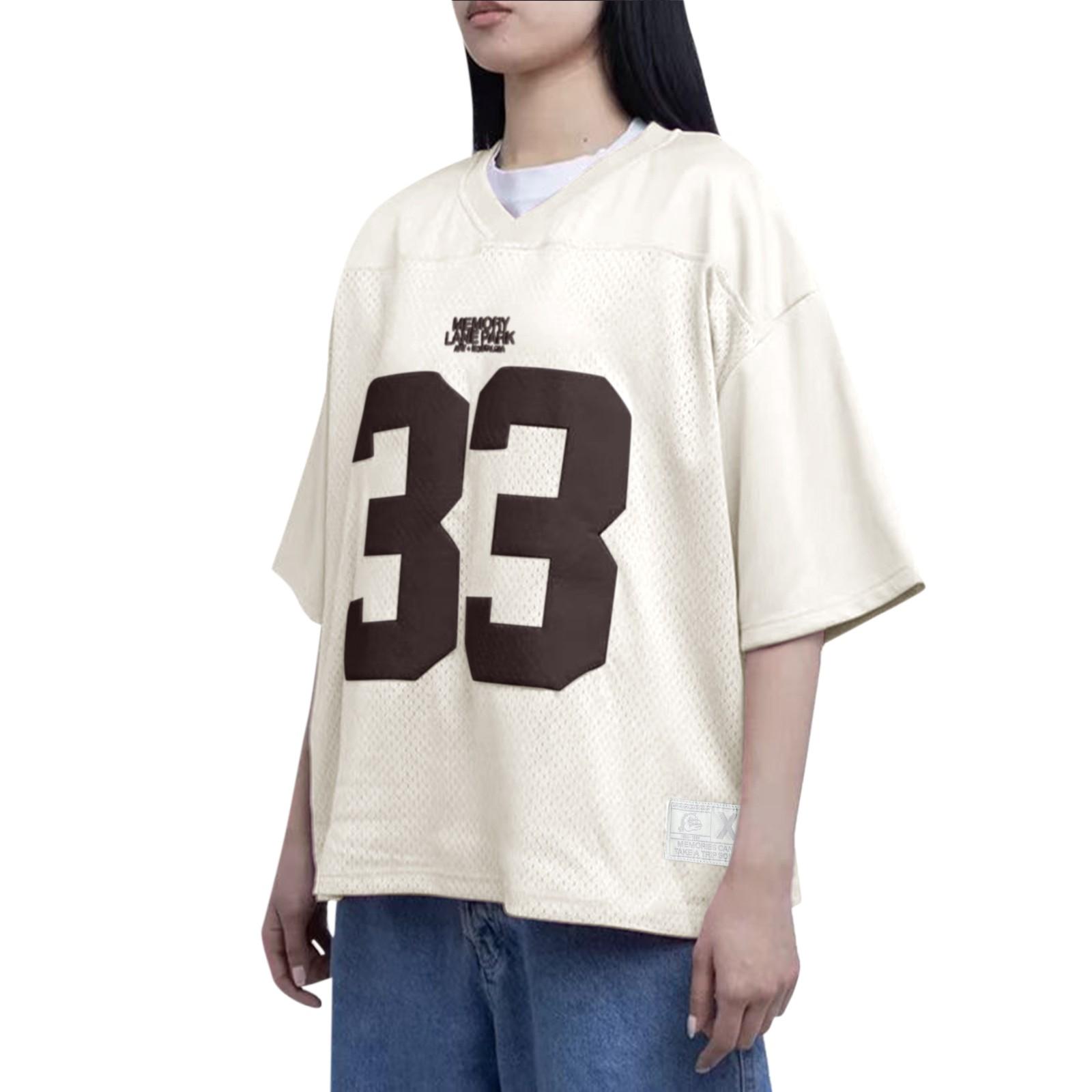 

Сетчатая быстросохнущая футболка, дышащая уличная одежда для мужчин и женщин, свободная спортивная одежда, унисекс, футбольная тренировочная одежда M белый