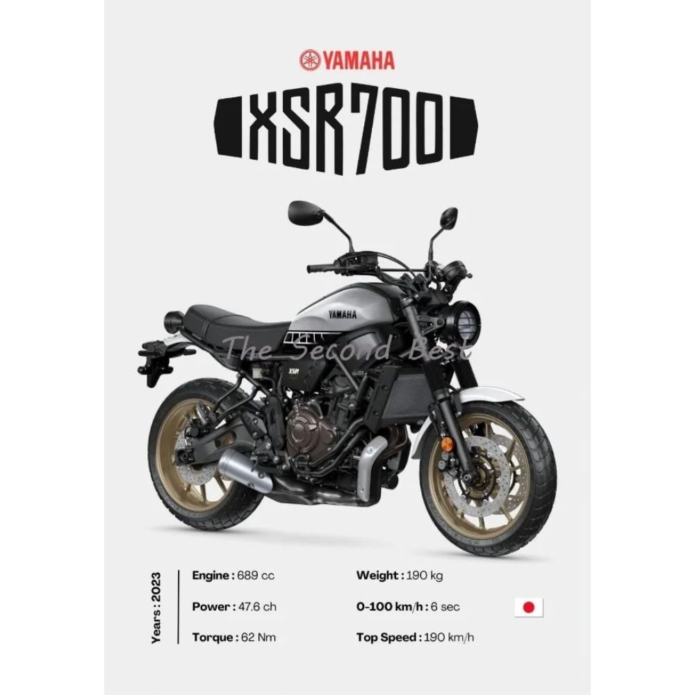 Vintage Japansk Motorcykel Metallplåtskylt Vardagsrum Väggdekor Modern Hemaccent