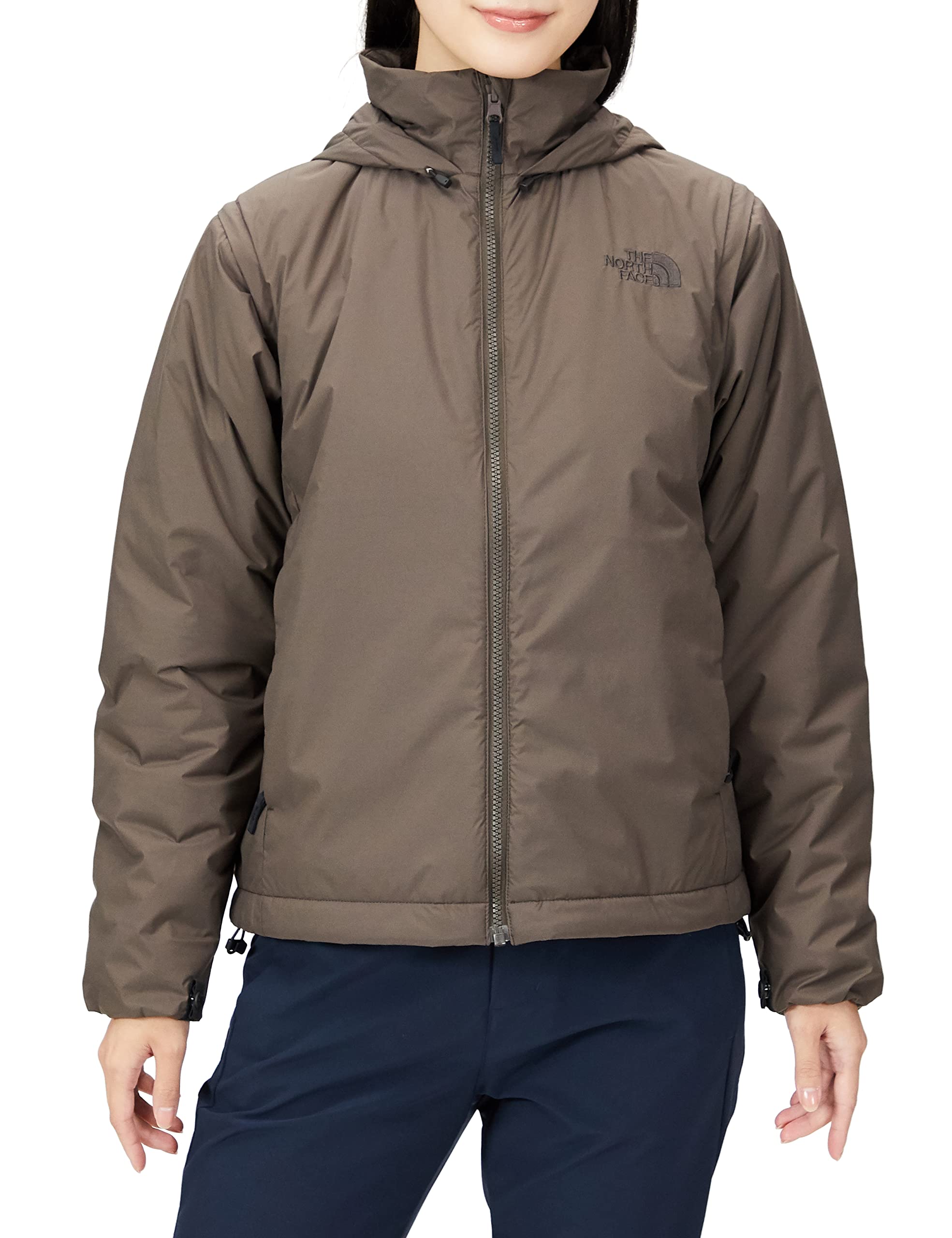 

North Sunny Nook Jacket NYW82201 Water Repellent Cold Protection Warm Lightweight Cocoa Brown S [The Face] Women s Zip-in какао коричневий колір