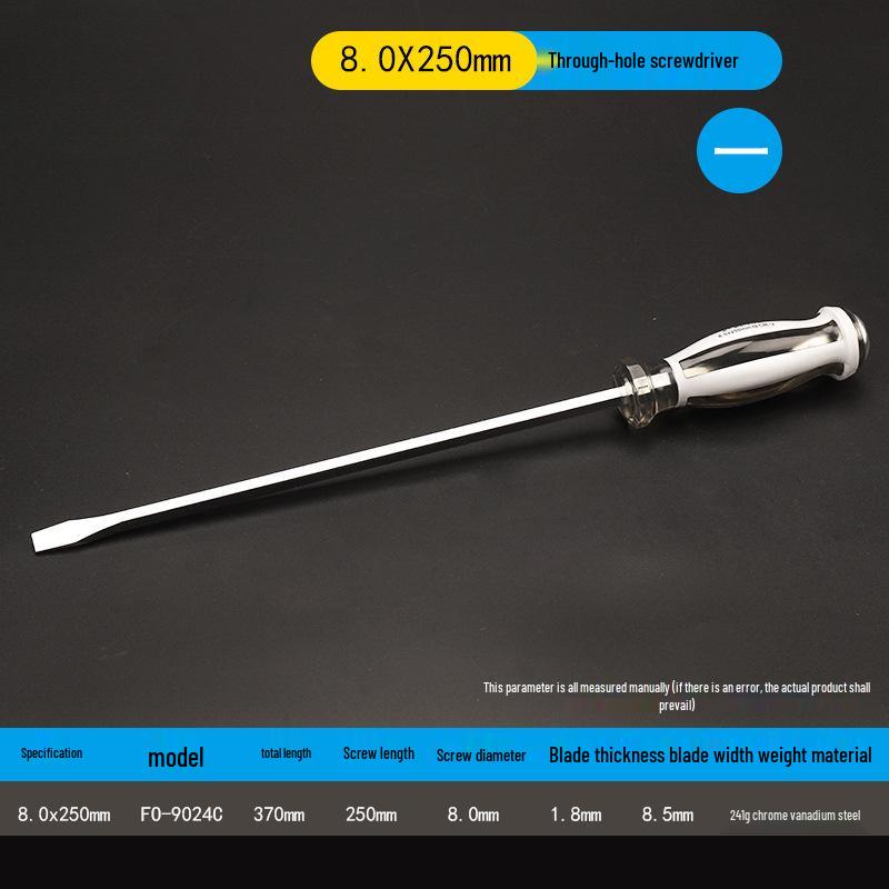 Industrial Grade Magnetic Screwdriver Set - Super Hard, Impact Resistant, Flat & Phillips Slotted Heads