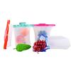 1000ml Fresh-keeping Bag Double Lock Food-grade Silicone Freezer Seal Bags Leakproof Reusable Food Storage Bag Fruit