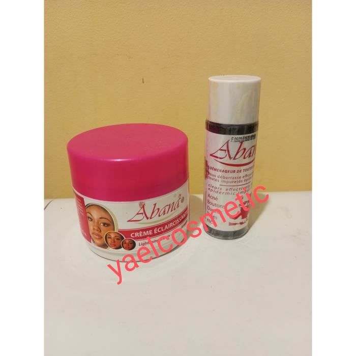 Crème Éclaircissante - Abana - Anti-tâches - Hydratation - Sans Parabène